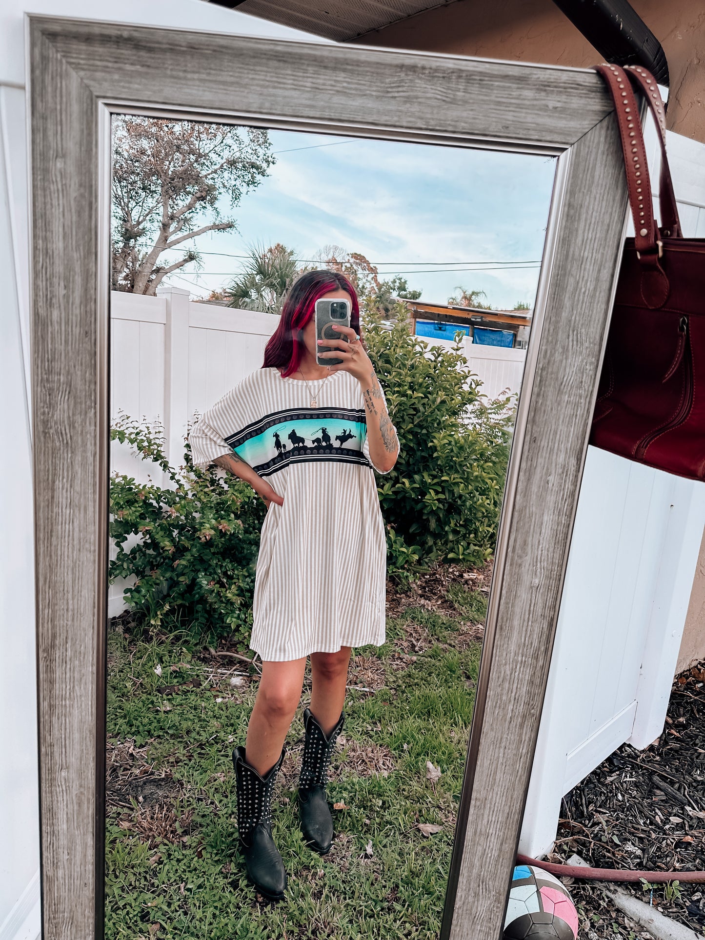 Cowboy Way TShirt Dress