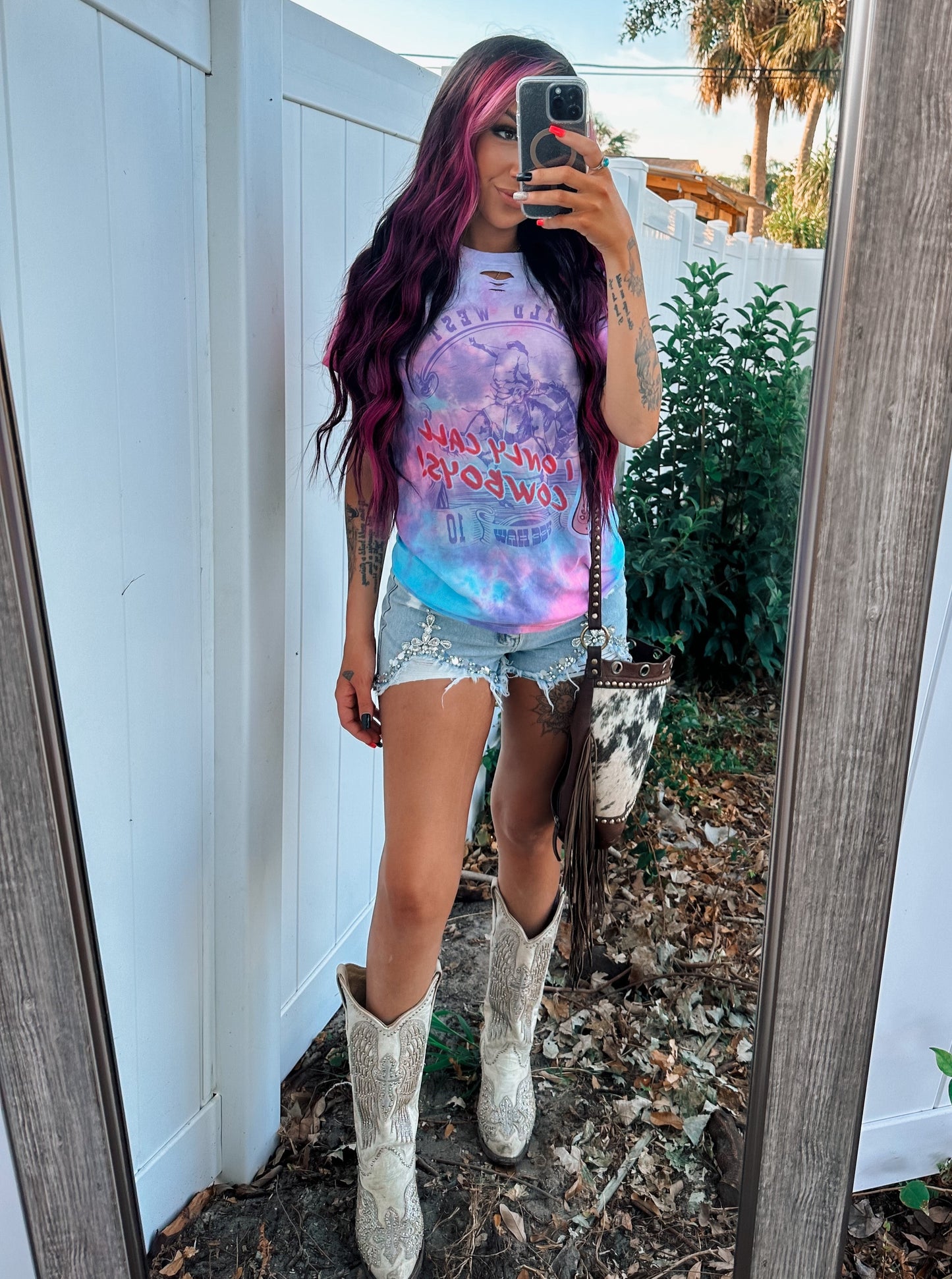 Only Call Cowboys Tee