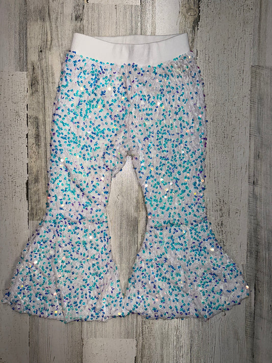 White Iridescent Sequin Bells