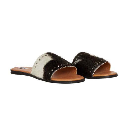 The Cowhide Sandal - dark