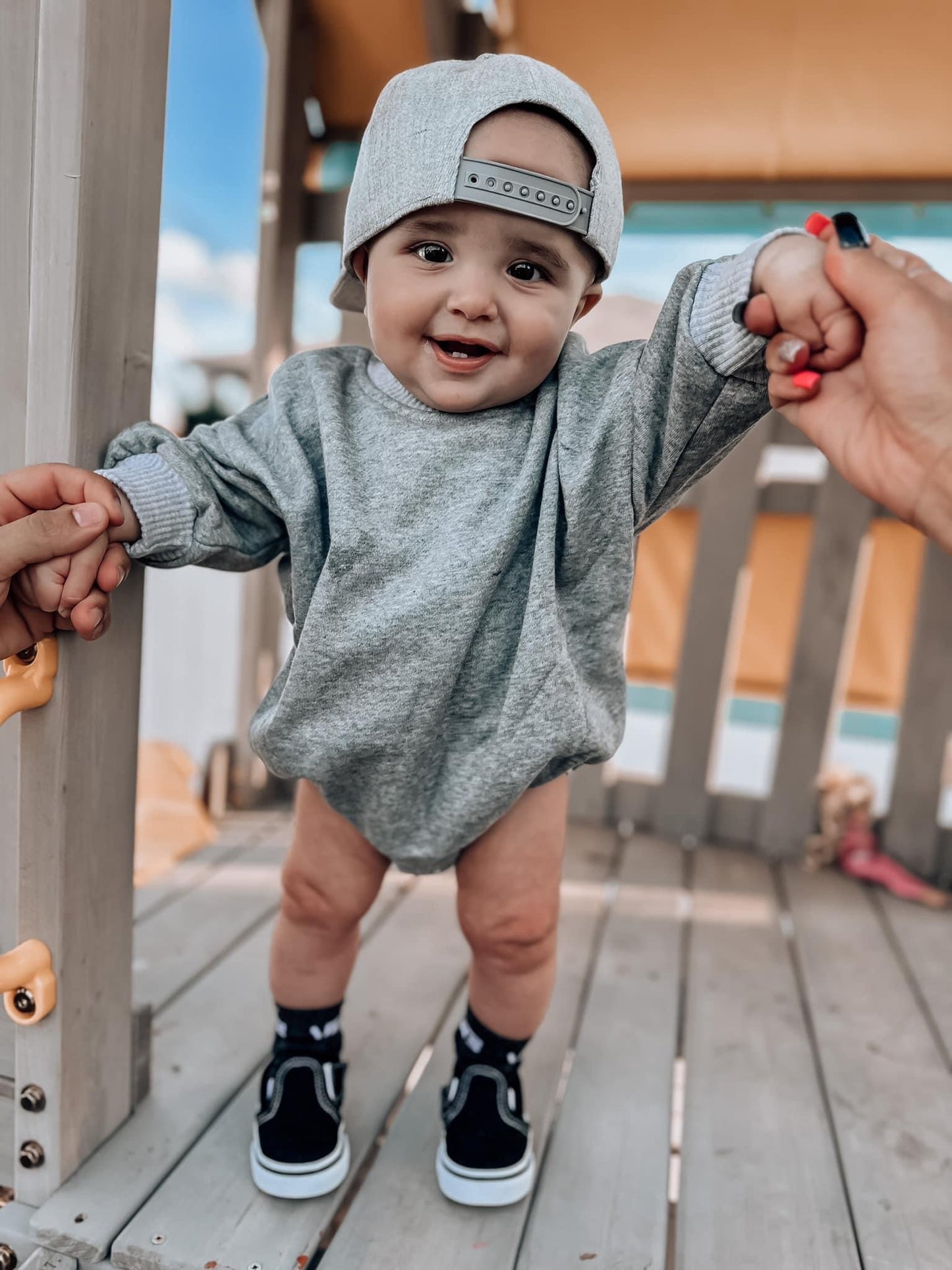 Gray Romper