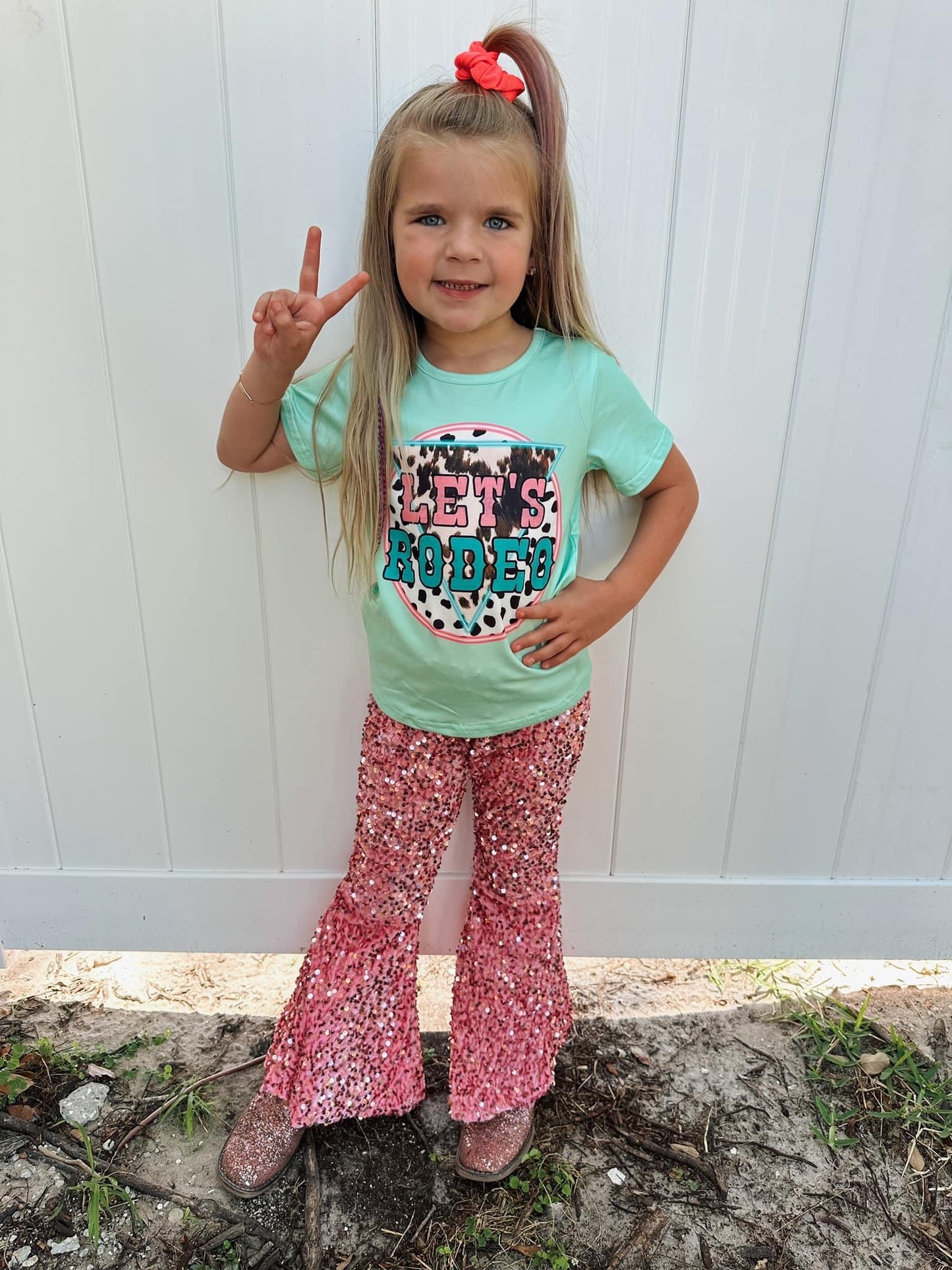 Pink Sequin Bells
